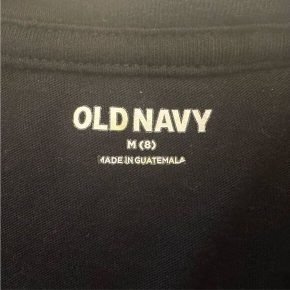 Old Navy Dreamer Stay Magical Unicorn Cotton Graphic T-shirt Black Girls Size 8 - Picture 3 of 4